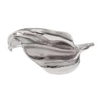 Broche ligero de hojas irregulares con detalles sofisticados, elegante aleación para traje, ramillete, accesorio versátil, talla única, como se describe