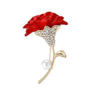 Broche ligero en forma de clavel diseñado para que las mujeres lo usen en el trabajo o reuniones sociales, regalo del día de la madre, One Size, como se describe