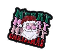Broche ligero esmaltado de Papá Noel con cierre seguro para bisutería de Navidad y accesorios, broche de Navidad, talla única, como se describe