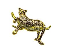 Broche ligero inspirado en animales con alfiler en la parte trasera de aleación, accesorio de joyería decorativo de estilos salvajes