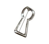 Broche llamativo de aleación con forma de de cerradura, regalo para creadores de tendencias, broche llamativo de