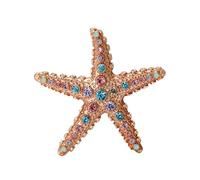Broche minimalista de moda con estrellas de mar, joyería inspiradora de animales para mujeres, fiestas en la playa, accesorios diarios, joyería de vacaciones en la playa, talla única, como se describe
