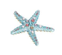 Broche minimalista de moda con estrellas de mar, joyería inspiradora de animales para mujeres, fiestas en la playa, accesorios diarios, joyería de vacaciones en la playa, talla única, como se describe