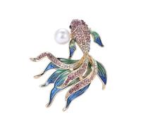 Broche multiusos divertido y sofisticado para pesca de oro, diseños elegantes, accesorio portátil de moda para artistas o intérpretes o ejecutantes, atuendo diario, Metal