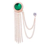 Broche para cadena de fotos Electroplating Ornamental Vintage Dress Up Colorfast Men Suit Borla Lapel Pin Joyería Regalo Broche de Perlas Pequeñas (E, Talla única), Zinc, Sin gemas