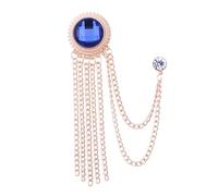 Broche para cadena de fotos Electroplating Ornamental Vintage Dress Up Colorfast Men Suit Borla Lapel Pin Joyería Regalo Broche de Perlas Pequeñas (A, Talla única), Zinc, Sin gemas