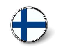 Broche Para Camisa Con La Bandera De República De Finlandia Botones Alfileres De Modestia Alfileres Para Cubrir Blusas Botones Invisibles De Seguridad Broches Fijos Insignias Para Prenda