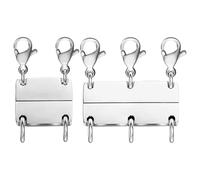 Broche Para Collares En Capas | Cierres Multiples Para Apilar Joyas | 2 Piezas Conectores Magnéticos Separables Para Cadenas Collares Pulseras Apilables Voluminosos Proyectos De Manualidades