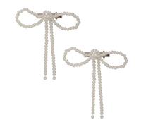 Broche para el pelo con perlas artificiales y lazo dulce para peinar el cabello, herramienta para cabello fino, tocado coreano