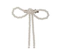 Broche para el pelo con perlas artificiales y lazo dulce para peinar el cabello, herramienta para cabello fino, tocado coreano