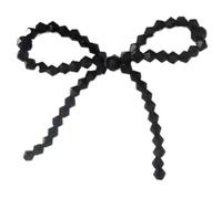 Broche para el pelo hecho a mano con perlas y pajarita de cristal para diadema, joyería, manualidades, pasadores de pelo, costura