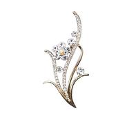 Broche para Madre, Traje con Temperamento Que combina con Todo, Ramillete, Hebilla de Pin de Diamantes de imitación para Mujer, Regalo de cumpleaños