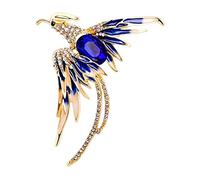 Broche para mujer, accesorios de fénix, joyería para bufanda, sombrero, amarillo, 5 x 6,5 cm, 5x6.5cm, Plástico, como se describe en