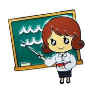 Broche para profesores, broches decorativos estéticos, broche de solapa