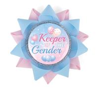 Broche para Revelar el Sexo del Bebé, Insignia de Niño o Niña Broche Rosa y Azul Bonito para Decoraciones Fiestas de Revelación Género(Estilo Globo)