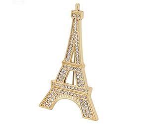 Broche para vestidos de mujer Diseño Torre con Pedrería, Corsage de