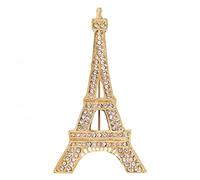 broche para vestidos de mujer - Joyería de traje elegante de diamantes de imitación en forma de torre, aguja en el pecho para vestido, blazer, camisa, chal, , banquete señora