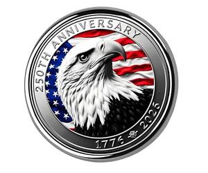 Broche Patriótico 250 Aniversario Día de la Independencia Broche de Solapa Festival de Aleación Decoración del Pecho para Hombres y Mujeres Pin Conmemorativo del Día de la Independencia