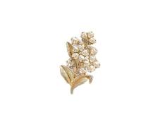 Broche Personalidad Nicho Lily Lily of the Valley Alloy Pearl Retro Accesorios de ropa Corsage Accesorios de ropa (Color: A, Tamaño: 5.1 * 3cm)