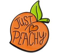 Broche Pin, 1 pieza de ropa Lovely Cartoon Peach Heart Pattern Esmalte Carta Pin Pin