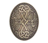 Broche Pin Vintage Estilo Retro de Aleación Metálica Broche Medieval para Bufanda Pin Decorativo para Prendas y Accesorio Ovalado de Joyería