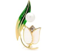 Broche Pins Pin de solapa Broches de tulipán grandes para mujeres Unisex Flower Party Office Pins Regalos Broches para mujeres