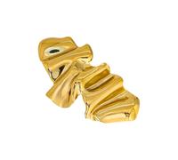 Broche plisado de ángel artístico de acero inoxidable, diseño hecho a mano para un aspecto moderno y moderno, adecuado con atuendos, pin de ángel ligero, talla única, como se describe
