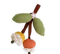 Broche portátil de tela con diseño de fruta, cerezas, espino y detalles hechos a mano, versátil para vestidos, chaquetas, bolsos, artesanal, joyería de frutas, talla única, como se describe