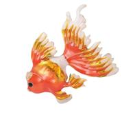 Broche realista en forma de pez, artesanía de aleación, esmalte por goteo, accesorios de ropa, versátil, joyería de moda, regalo, elegante joyería de peces, One Size, como se describe