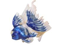 Broche realista en forma de pez, artesanía de aleación, esmalte por goteo, accesorios de ropa, versátil, joyería de moda, regalo, elegante joyería de peces, talla única, como se describe