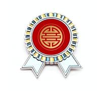 Broche redondo armonioso próspero para ganador de la medalla del premio, Medium, Metal