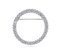 Broche redondo con cristales para gafas, soporte para gafas de lectura, broche Simple de moda, alfileres para mujer, joyería de moda