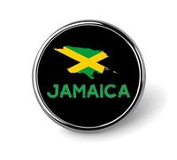 Broche redondo con el lema "I Love Jamaica", insignia, accesorio de ropa para hombres y mujeres.