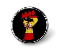 Broche redondo con espíritu nacional de la bandera de España, alfileres para solapa, corbata, insignia de metal, botón conmemorativo, kit para sombreros, camisas, ropa, bolsos, decoración.