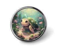 Broche redondo con forma de de dibujos animados, alfiler para solapa, corbata, para mujeres, hombres, trabajadores de oficina, decoración para profesores