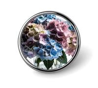 Broche redondo de hortensias con diseño de flores en jarrón, bonito broche para sombreros, chaquetas, decoración de solapa, accesorios de joyería para boda, regalo de fiesta