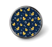 Broche redondo de patos amarillos y burbujas, alfileres de solapa, corbata, traje, vestido, accesorios para hombres y mujeres, boda, cumpleaños