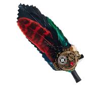 Broche Retro | Broche Corpiño 2 en 1 con forma de plumas góticas | Horquilla decorativa para mujer | Trajes de fiesta Ocasiones especiales Sombreros Eventos Noche Cena Fans , Se référer au