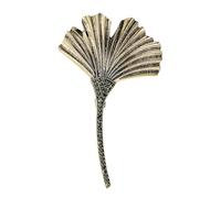 Broche seguro ideal para mujer, para uso diario, con forma de hojas, One Size, como se describe