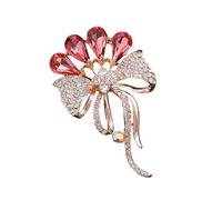 Broche temático Joyas acentuadas con diamantes de imitación multifuncionales para realzar cualquier conjunto Adecuado para diversas ocasiones Pin de flor elegante