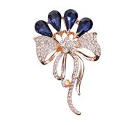 Broche temático Joyas acentuadas con diamantes de imitación multifuncionales para realzar cualquier conjunto Adecuado para diversas ocasiones Pin de flor elegante