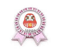 Broche tradicional japonés especial para caja de efectivo, color rosa, Medium, Metal