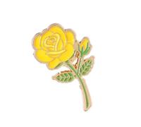Broche único con diseño de rosas para eventos formales y entusiastas de las flores, elegante pin de solapa, talla única, como se describe