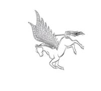 Broche Único Con Hermosa Estructura De Aleación Vuelo Accesorio De Moda Para La Decoración De Ropa Y Bolsos. Brillante, talla única, como se describe