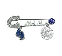 Broche único de aleación con letra con influencia, accesorio de joyería cultural perfecto para el día a día, elegante insignia, One Size, como se describe