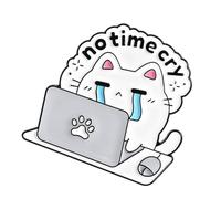 Broche único de dibujos animados de gatos, hermoso pin de aleación con textura, accesorio de moda adecuado para ropa y decoración de bolsos, broche divertido de gatos, talla única, como se describe