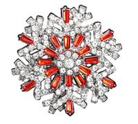 Broche versátil de copo de nieve, fácil de combinar con atuendos, pin de solapa, perfecto para personas a la moda, versátil broche, talla única, como se describe