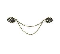 Broche vintage con diseño de hojas y flores, para cárdigan, con hebillas, estilo retro, para camisa, vestido, bufanda, broche de joyería, talla única, Ágata