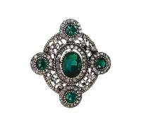 Broche vintage con lazo corazón broche ovalado elegante ramillete pin de solapa Cehst accesorios de joyería para mujeres evento formal vintage insignia de seguridad pin de solapa para ocasiones, talla