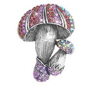 Broche vintage de cristal austriaco brillante seta ramillete impresionante estilo art decó a la moda, para mujeres, novias, regalo de cumpleaños, Cristal, Cristales
